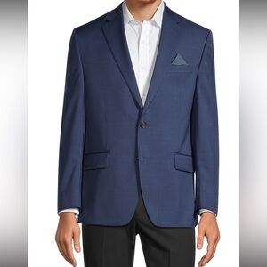 Ralph Lauren Classic 100% Wool Deep Blue Formal Blazer (Size 39L)